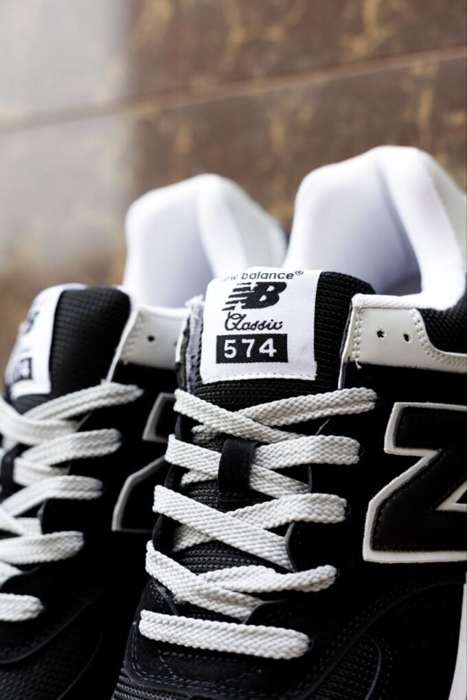 New Balance 574 Black Grey - Зображення 5