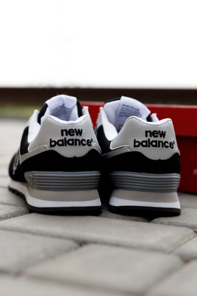 New Balance 574 Black Grey - Зображення 4