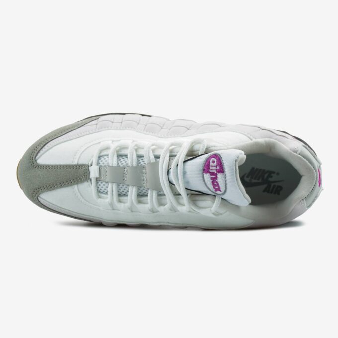 Nike Air Max 95 White Grey Black Gum - Зображення 6