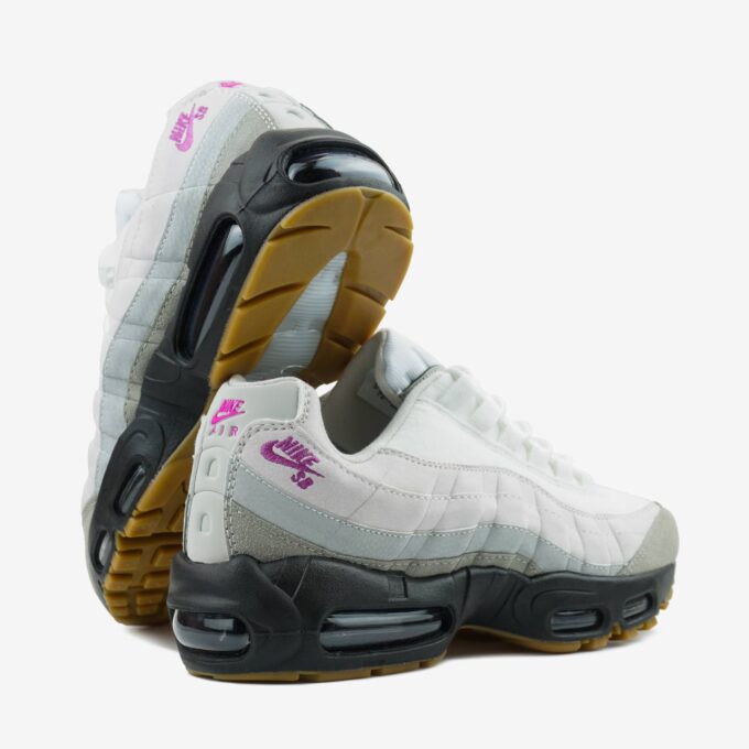 Nike Air Max 95 White Grey Black Gum - Зображення 5