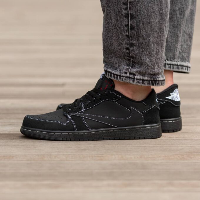 Air Jordan Retro 1 Low x Travis Scott OG Black Phantom