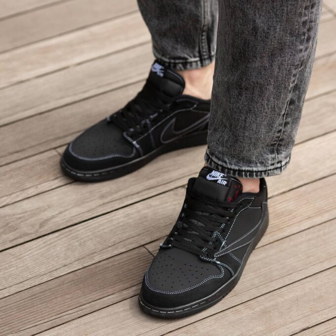 Air Jordan Retro 1 Low x Travis Scott OG Black Phantom - Зображення 2