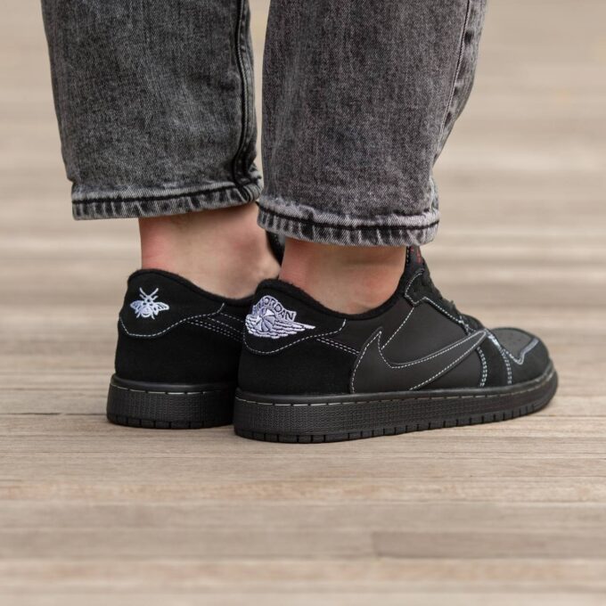 Air Jordan Retro 1 Low x Travis Scott OG Black Phantom - Зображення 5