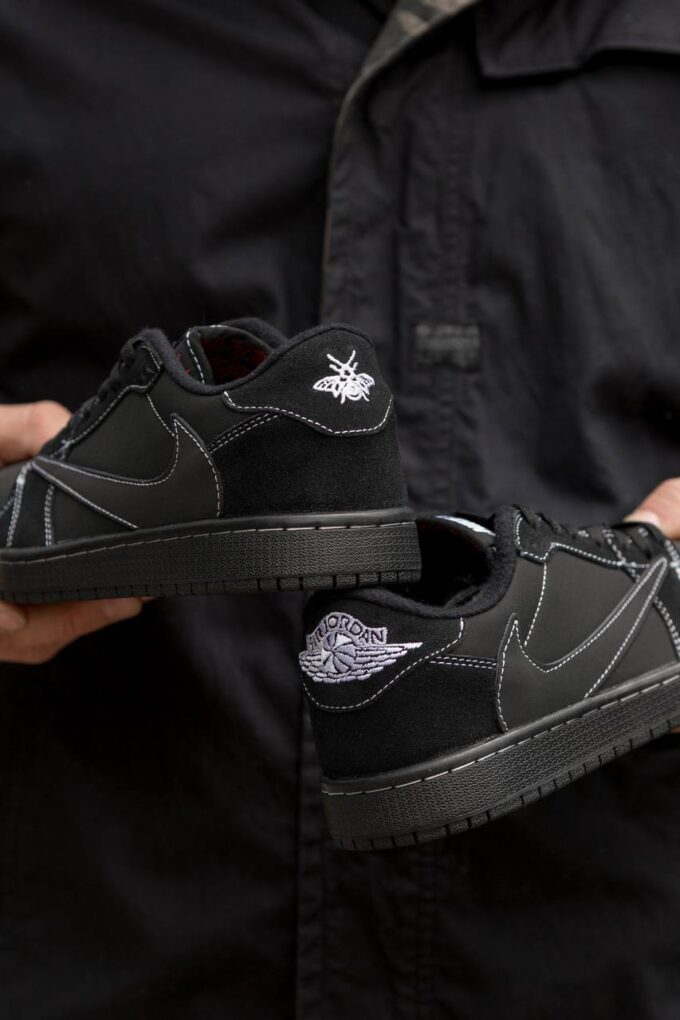 Air Jordan Retro 1 Low x Travis Scott OG Black Phantom - Зображення 9