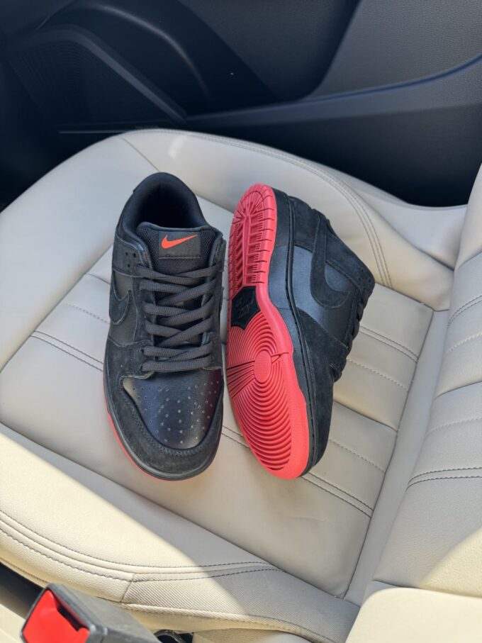 Nike SB Dunk Low Pigeon Black Red - Зображення 7