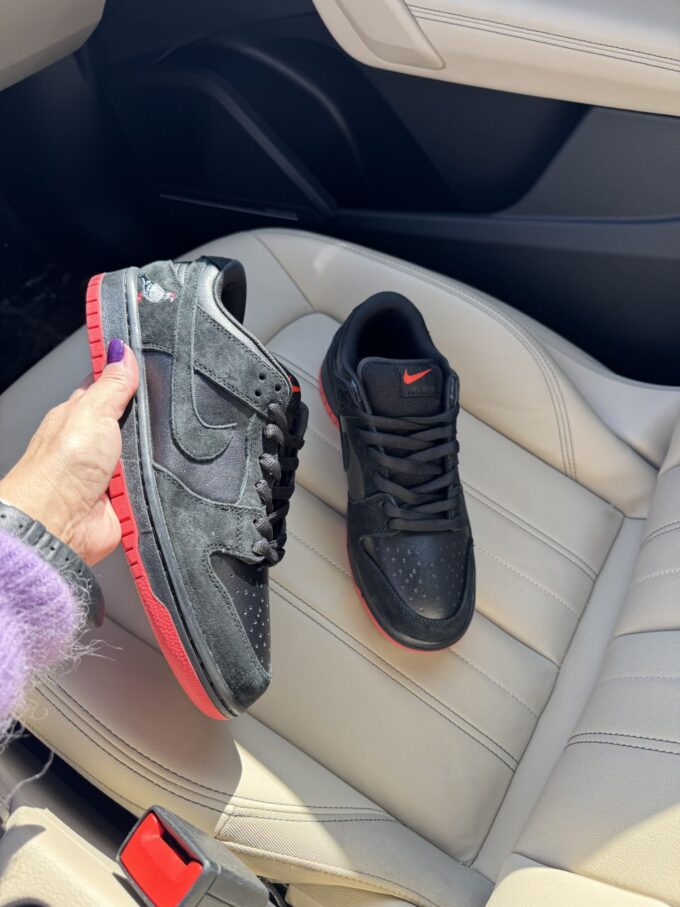 Nike SB Dunk Low Pigeon Black Red - Зображення 2
