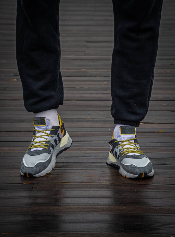 Adidas Nite Jogger Boost  Core Black  Yellow Dark Grey - Зображення 3