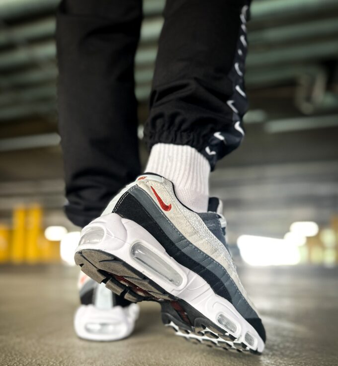 Nike Air Max 95 Wolf Grey Rugged Orange - Зображення 5