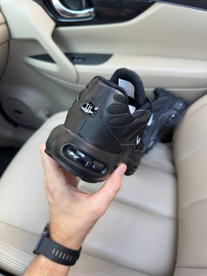 Nike Air Max TN Plus Full Black White Logo - Зображення 6