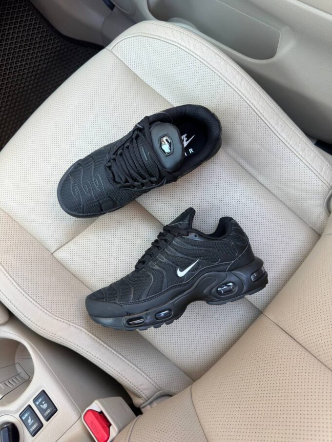 Nike Air Max TN Plus Full Black White Logo - Зображення 8
