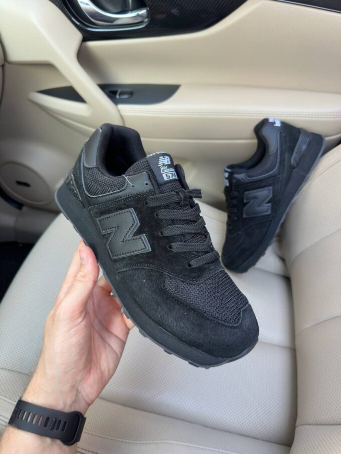 New Balance 574 Full Black - Зображення 2