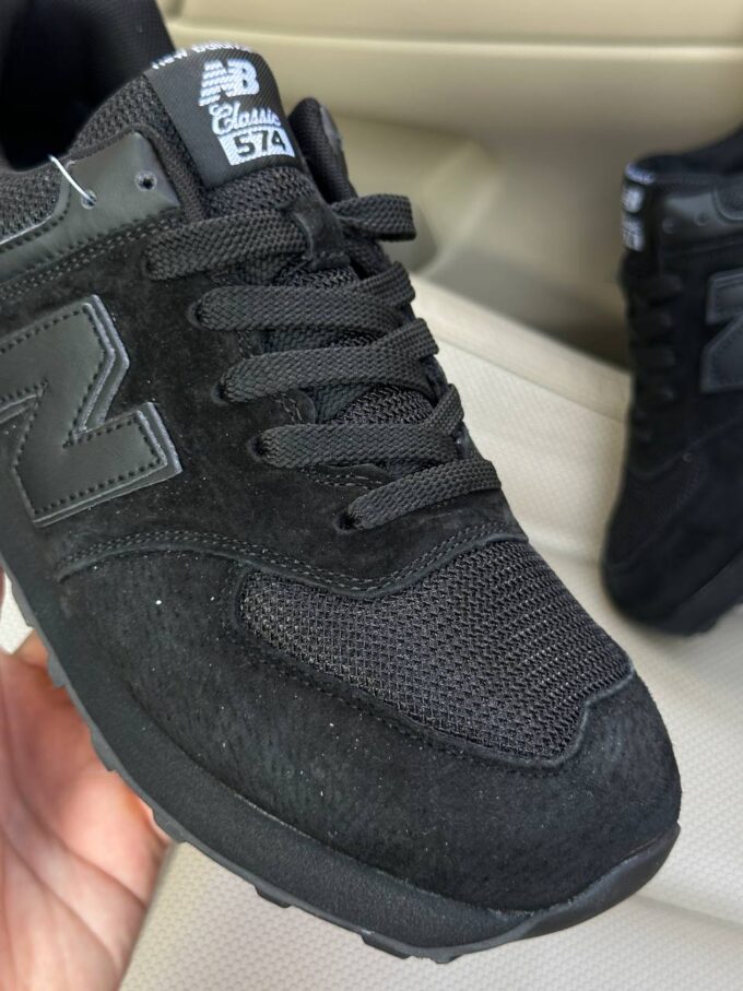 New Balance 574 Full Black - Зображення 4