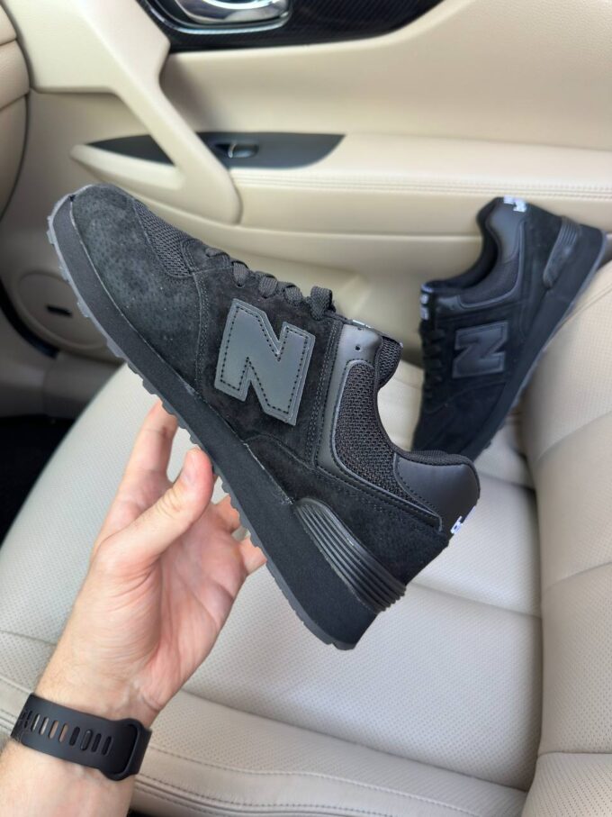 New Balance 574 Full Black - Зображення 5