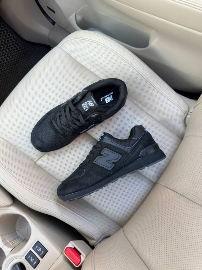 New Balance 574 Full Black - Зображення 8