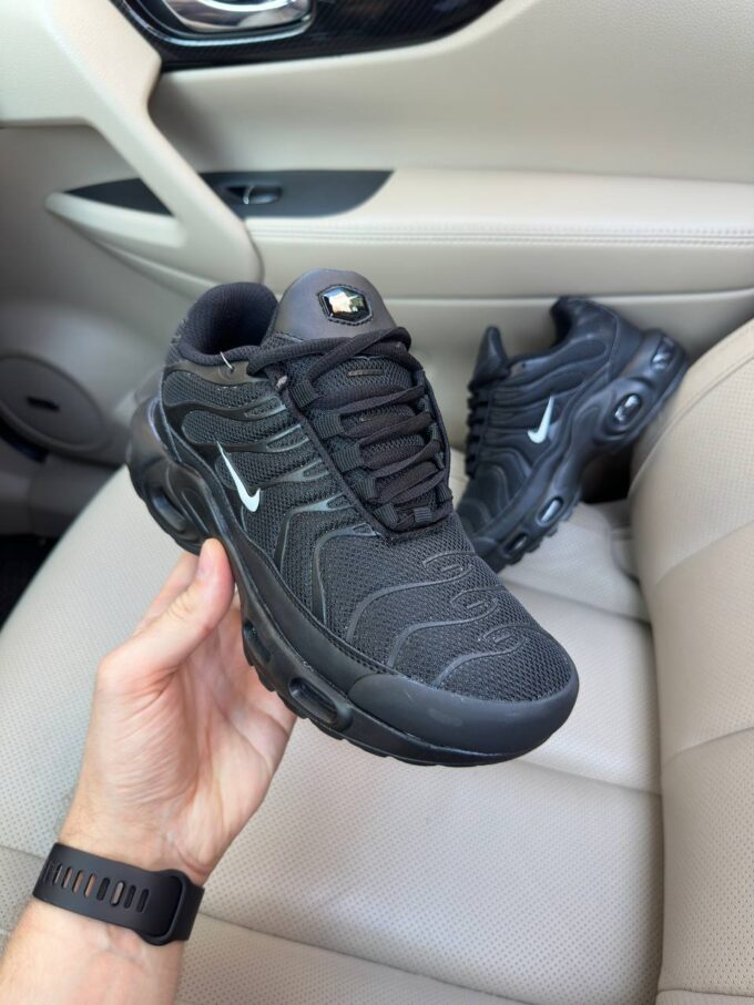 Nike Air Max TN Plus Full Black White Logo - Зображення 2