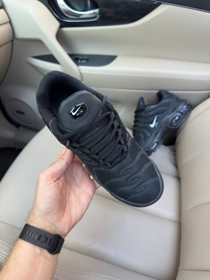 Nike Air Max TN Plus Full Black White Logo - Зображення 3