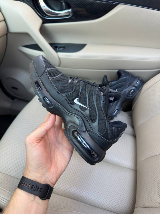 Nike Air Max TN Plus Full Black White Logo - Зображення 5