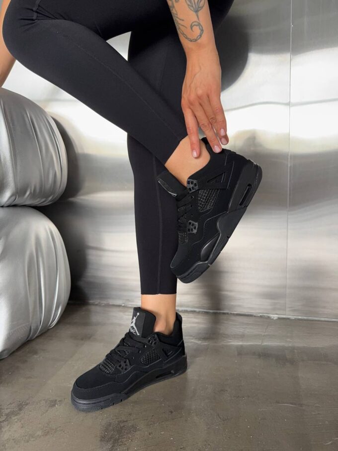Nike Air Jordan Retro 4 Black - Зображення 3