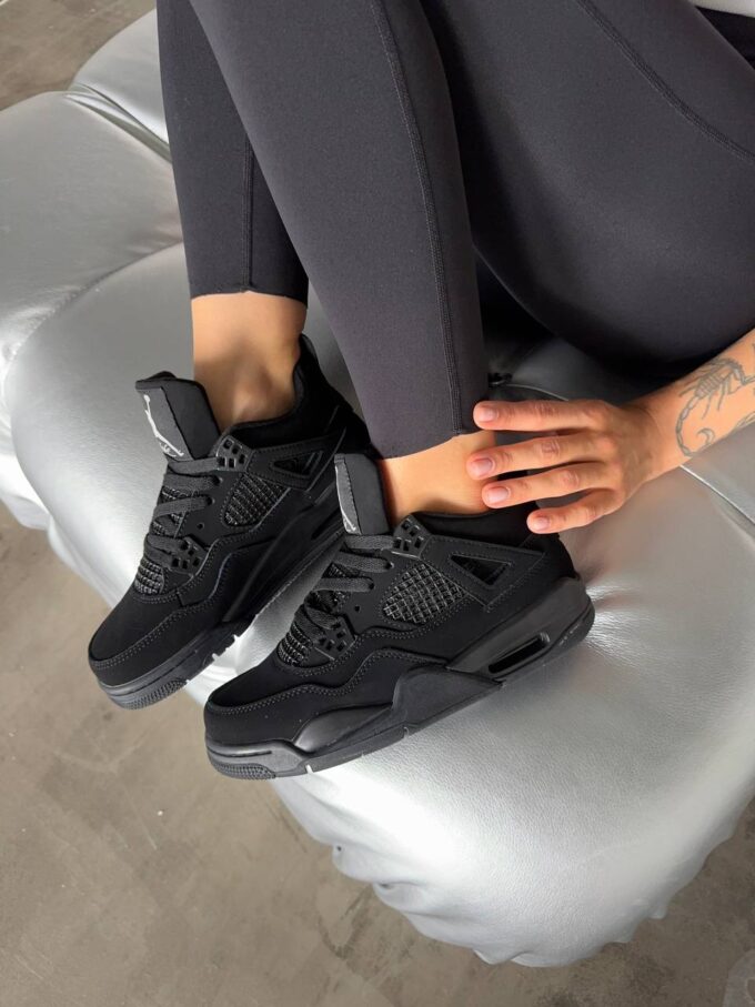 Nike Air Jordan Retro 4 Black - Зображення 5