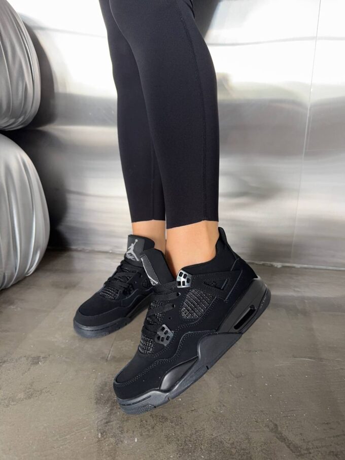 Nike Air Jordan Retro 4 Black - Зображення 2