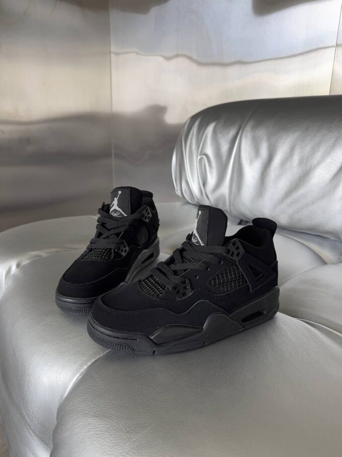 Nike Air Jordan Retro 4 Black - Зображення 6