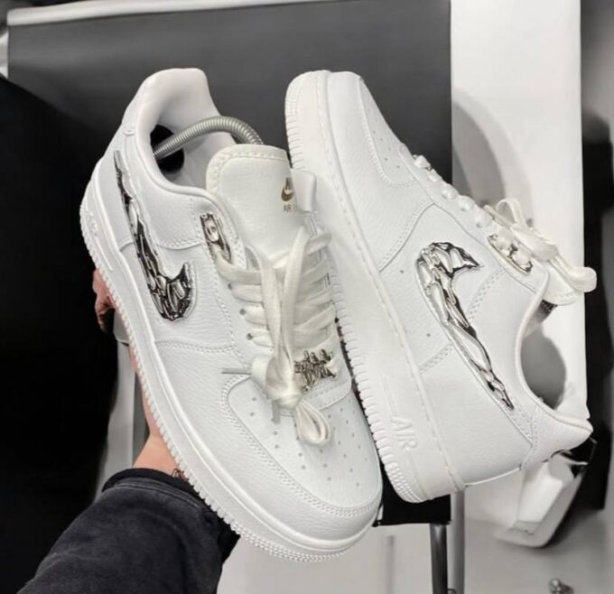 Nike Air Force 1 Low Molten Metal Silver - Зображення 5