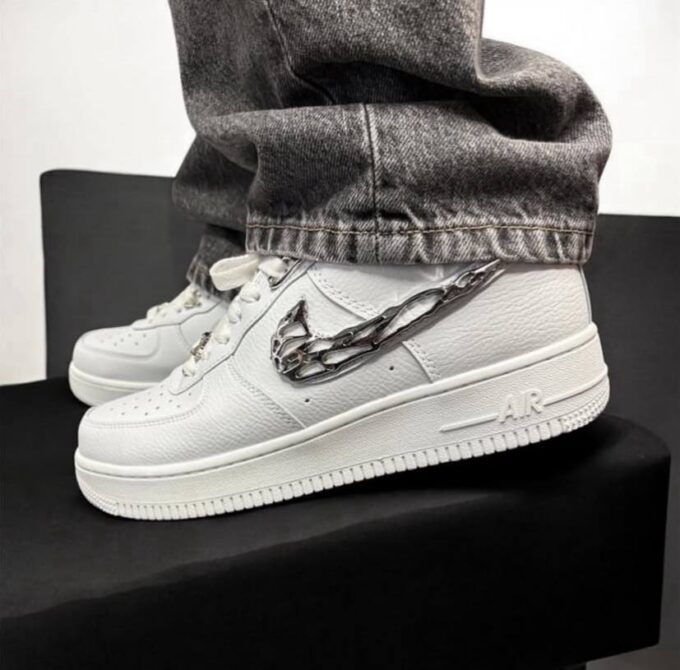 Nike Air Force 1 Low Molten Metal Silver - Зображення 2