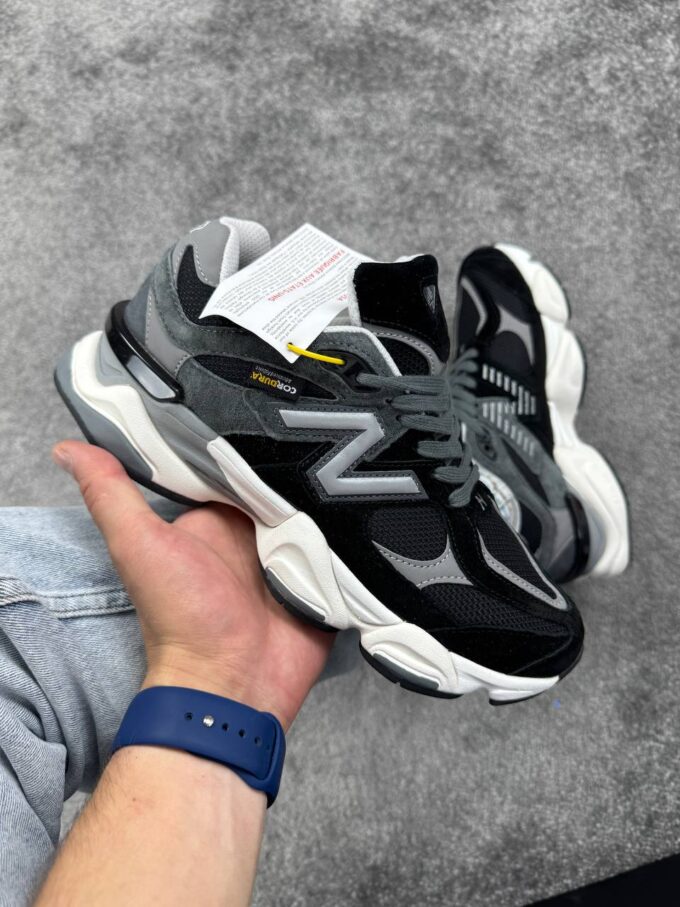 New Balance 9060 Black Grey White Cordura - Зображення 2