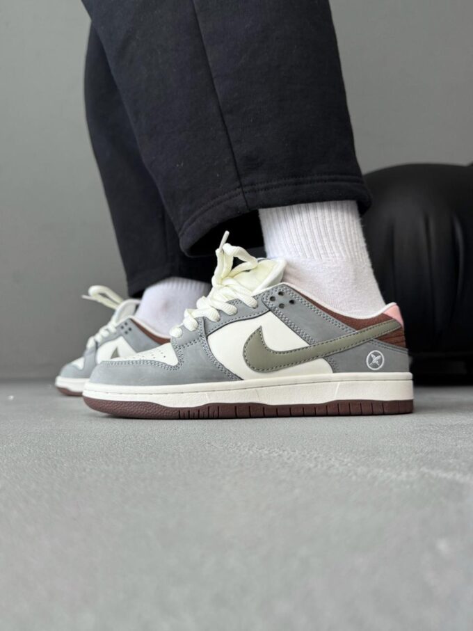 Nike SB Dunk Grey/White/Brown - Зображення 2
