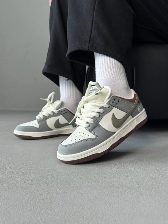 Nike SB Dunk Grey/White/Brown - Зображення 5