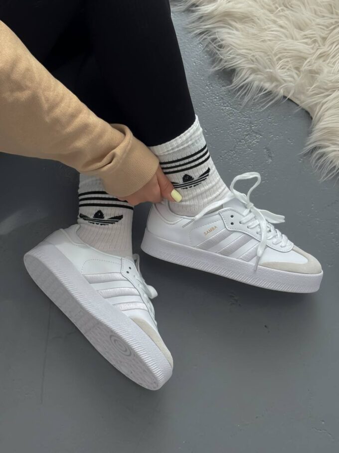Adidas Samba Platform Full White - Зображення 8