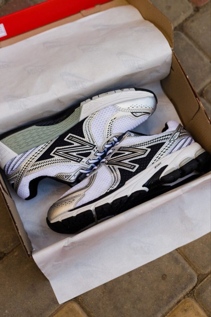New Balance 860v2 White Black - Зображення 5