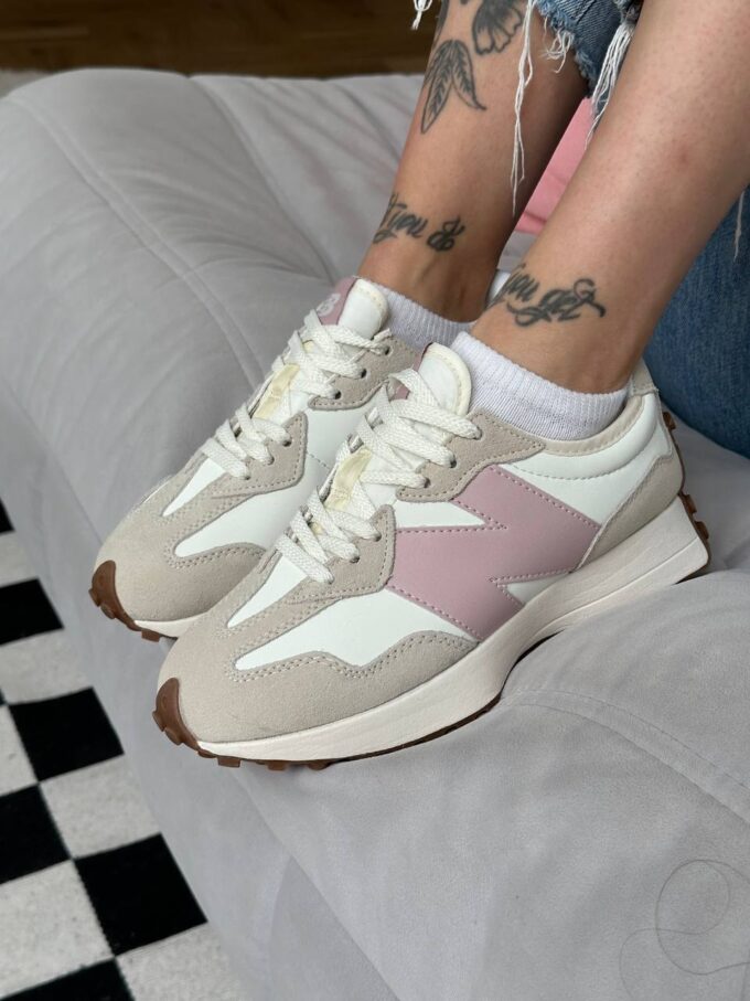 New Balance 327 Pink Grey White