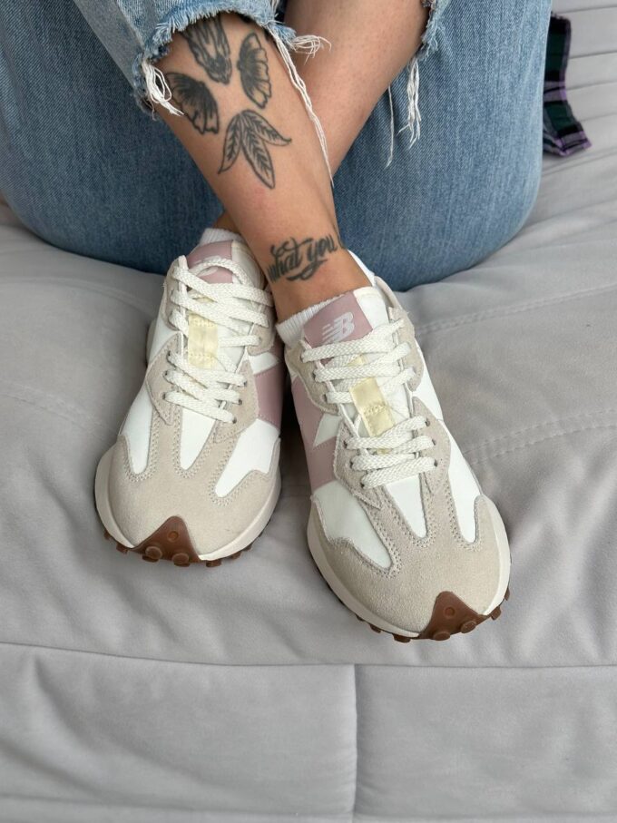 New Balance 327 Pink Grey White - Зображення 2