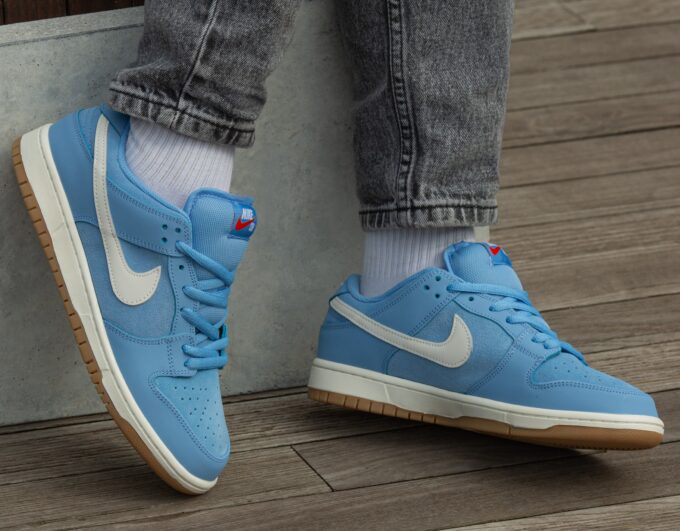 Nike SB Dunk Pro Blue White - Зображення 3
