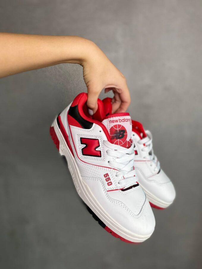 New Balance 550 White Team Red - Зображення 4