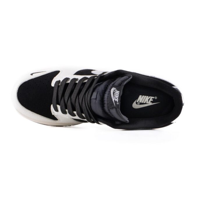 Nike SB Dunk Low x Stussy Black White Metallic - Зображення 5