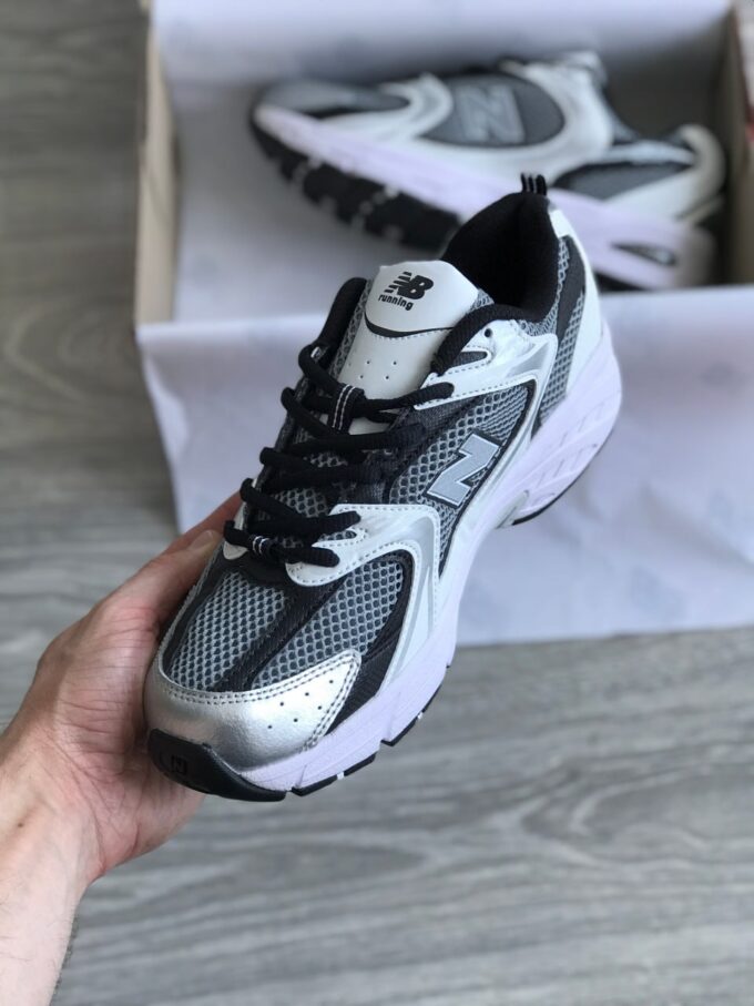 New Balance 530 White Black Gray - Зображення 4