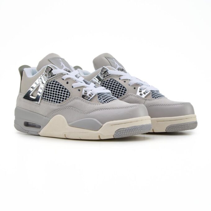 Nike Air Jordan 4 Grey Silver - Зображення 3
