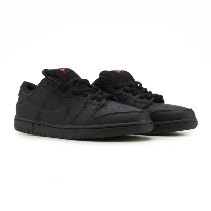 NIke SB Dunk Low Total Black Leather - Зображення 3