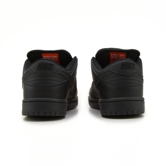 NIke SB Dunk Low Total Black Leather - Зображення 4