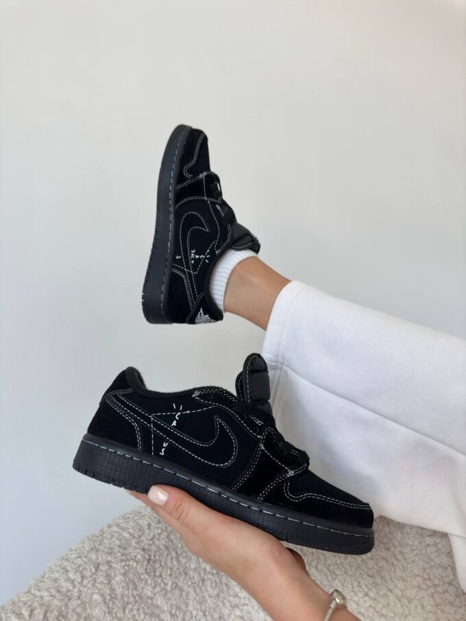 Jordan low x Travis Scott Black - Зображення 6