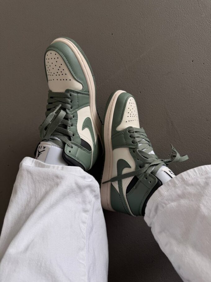 Nike Air Jordan 1 Retro Mid Jade Smoke - Зображення 6