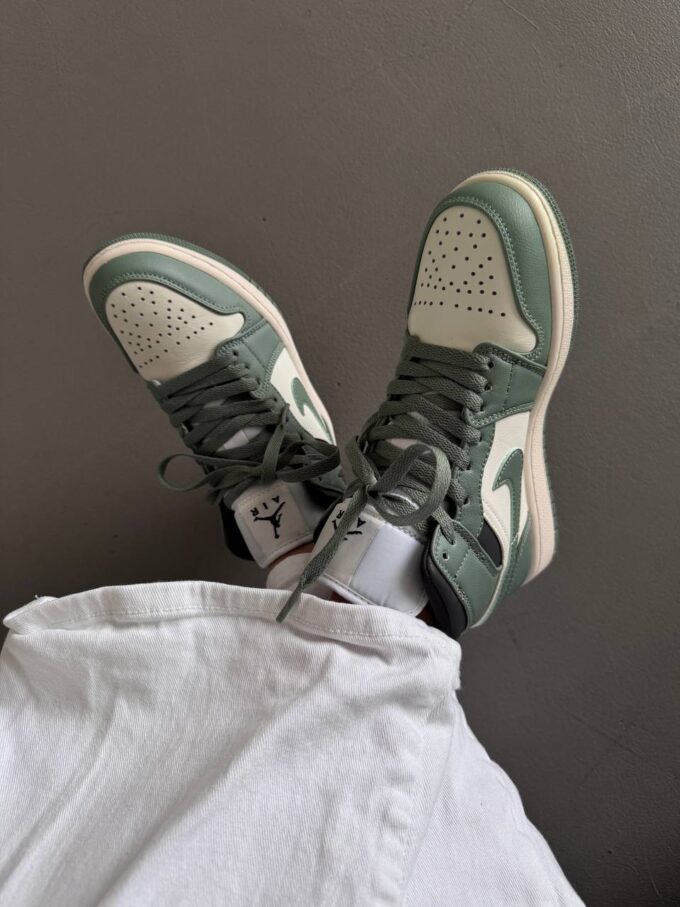 Nike Air Jordan 1 Retro Mid Jade Smoke - Зображення 5
