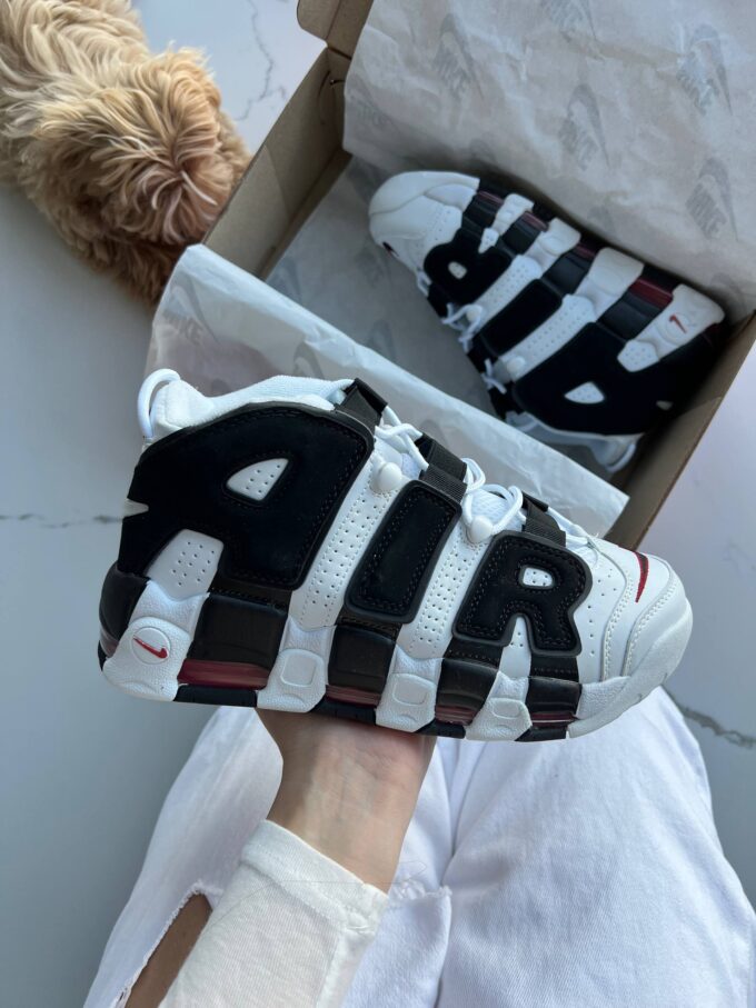 Nike Air More Uptempo White Black - Зображення 2