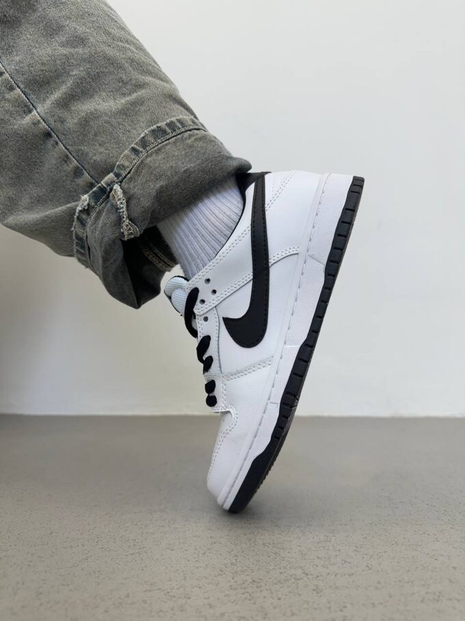 Nike SB Dunk Low White Black - Зображення 2