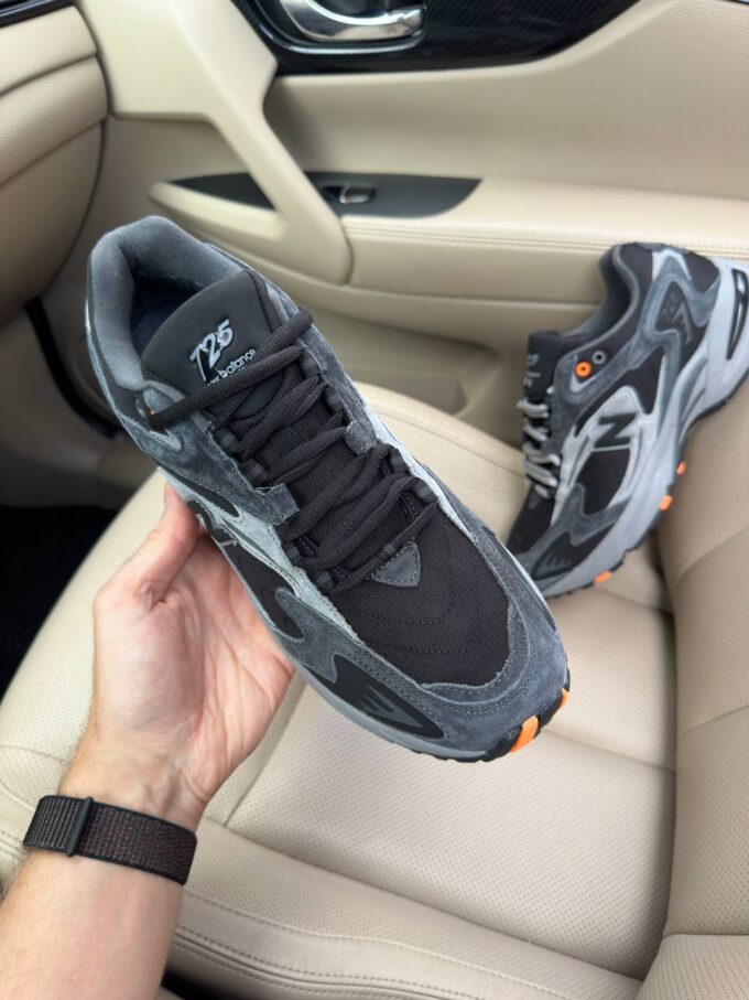 New Balance 725 Dark Grey Orange Thermo - Зображення 4