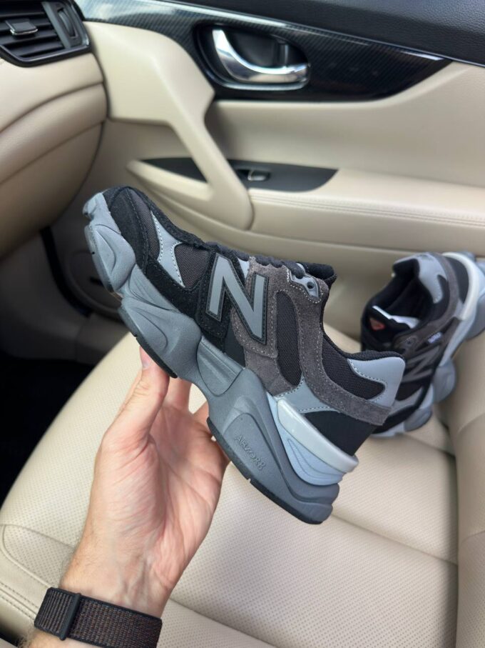 New Balance 9060 Black Grey Red Thermo - Зображення 4
