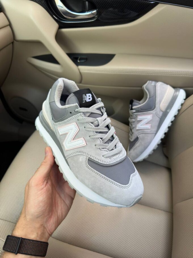 New Balance 574 Legacy Light Gray Pink Thermo - Зображення 2