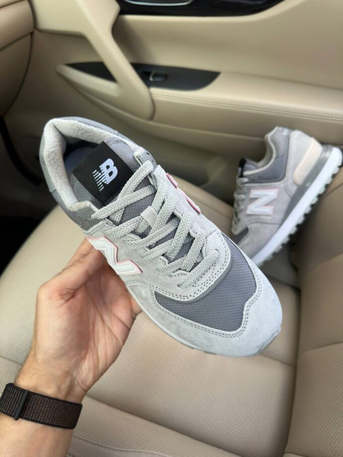 New Balance 574 Legacy Light Gray Pink Thermo - Зображення 3